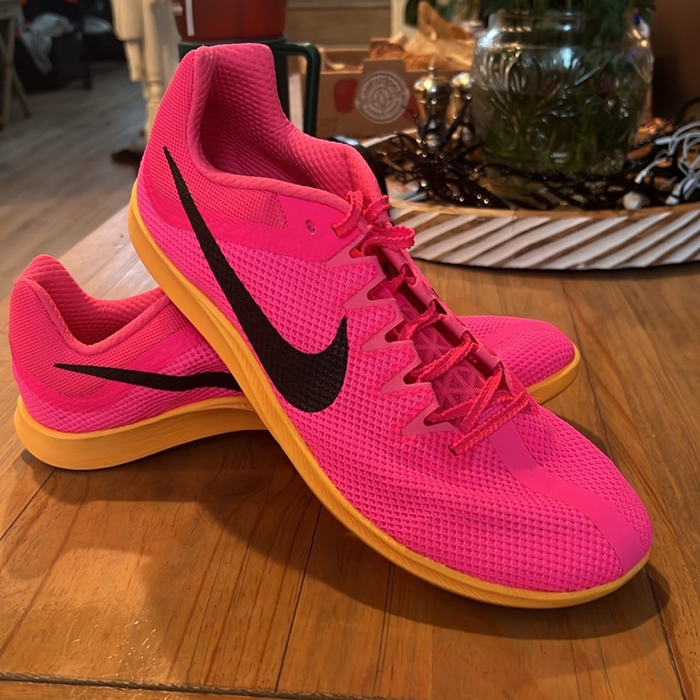 Nike Zoom Rival Distance Sz 13 Hyper pink/black/laser orange
